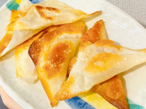 余った焼売皮で♡チーズ焼き